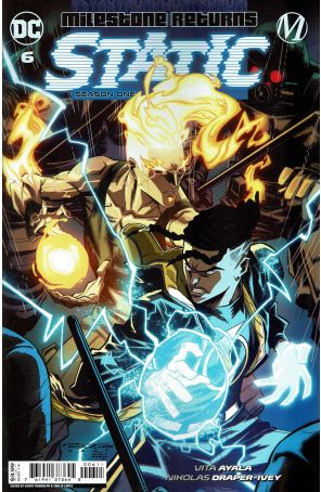 Static: Season One 6 published by DC with cover art by Khary Randolph