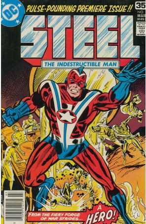 Steel, the Indestructible Man 1 published by DC with cover art by Don Heck