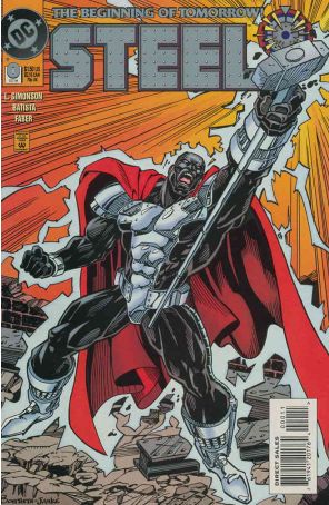 Steel 0 published by DC with cover art by Chris Batista