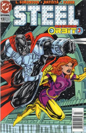 Steel 13 (Newsstand) published by DC with cover art by Chris Batista