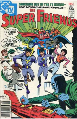 Super Friends 7 published by DC with cover art by Ramona Fradon