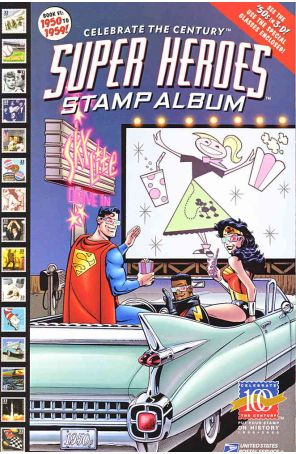 Super Heroes Stamp Album 6 published by DC