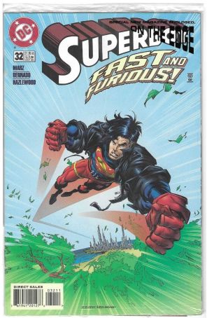Superboy (3rd Series) 32 (in bag) published by DC with cover art by Ramon Bernado