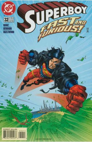 Superboy (3rd Series) 32 published by DC with cover art by Ramon Bernado