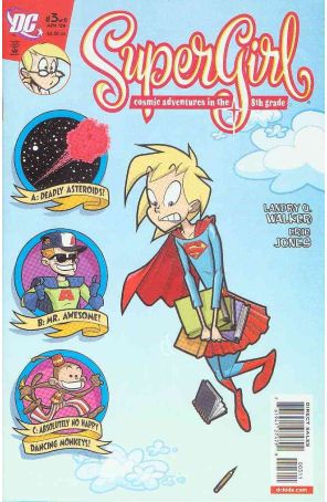 Supergirl: Cosmic Adventures in the 8th Grade 3 published by DC with cover art by Eric Jones