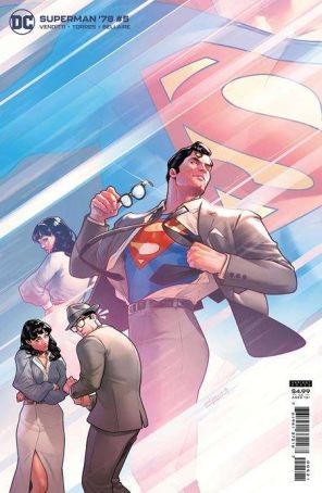 Superman '78 5A published by DC with cover art by Jamal Campbell