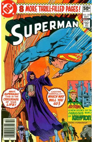 Superman (1st Series) 352 (Newsstand) published by DC with cover art by Ross Andru
