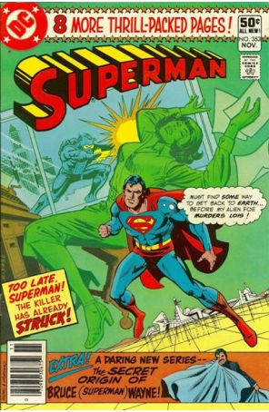 Superman (1st Series) 353 (Newsstand) published by DC with cover art by Ross Andru