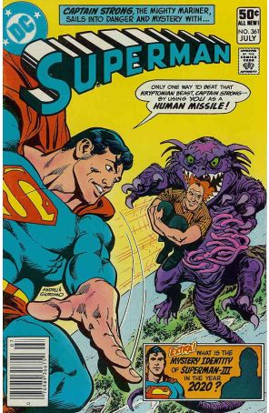 Superman (1st Series) 361 (Newsstand) published by DC with cover art by Ross Andru