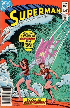 Superman (1st Series) 372 (Newsstand) published by DC with cover art by Ross Andru