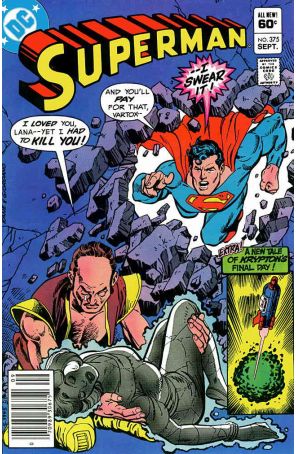 Superman (1st Series) 375 (Newsstand) published by DC with cover art by Gil Kane