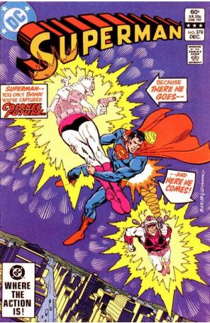Superman (1st Series) 378 published by DC with cover art by Rich Buckler