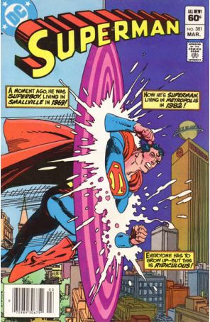 Superman (1st Series) 381 (Newsstand) published by DC with cover art by Gil Kane