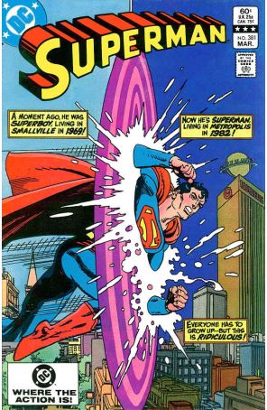 Superman (1st Series) 381 published by DC with cover art by Gil Kane