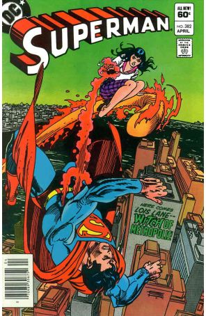 Superman (1st Series) 382 (Newsstand) published by DC with cover art by Gil Kane