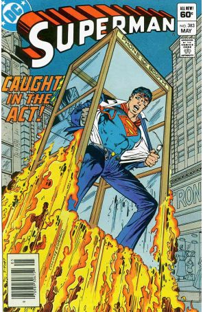 Superman (1st Series) 383 (Newsstand) published by DC with cover art by Paris Cullins