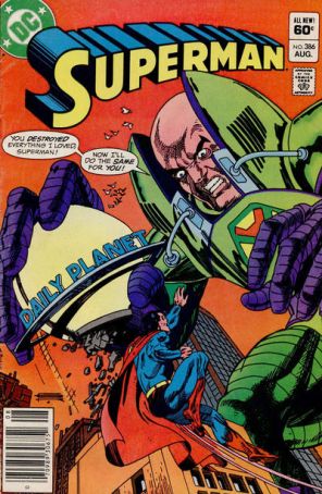 Superman (1st Series) 386 (Newsstand) published by DC with cover art by Gil Kane