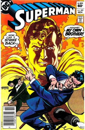Superman (1st Series) 389 (Newsstand) published by DC with cover art by Gil Kane