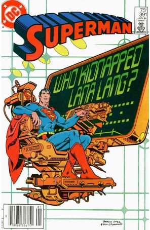 Superman (1st Series) 391 (Newsstand) published by DC with cover art by José Luis García-López