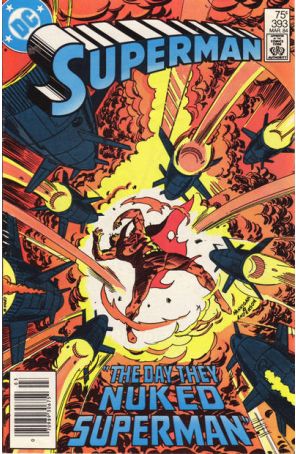 Superman (1st Series) 393 (Newsstand) published by DC with cover art by Ed Hannigan