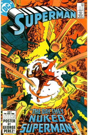 Superman (1st Series) 393 published by DC with cover art by Ed Hannigan
