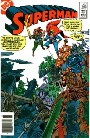 Superman (1st Series) 395 (Newsstand) published by DC with cover art by Ed Hannigan