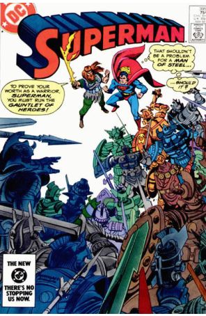 Superman (1st Series) 395 published by DC with cover art by Ed Hannigan
