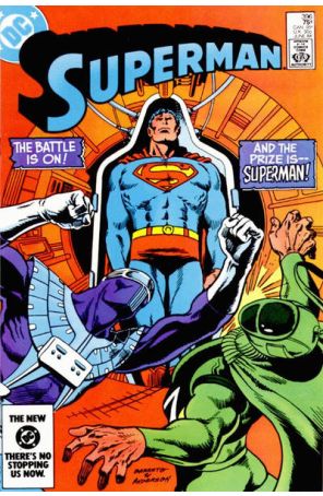 Superman (1st Series) 396 published by DC with cover art by Eduardo Barreto