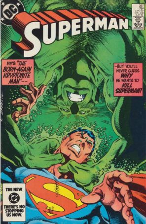 Superman (1st Series) 397 published by DC with cover art by Eduardo Barreto