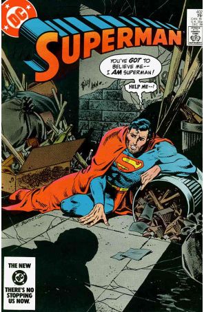 Superman (1st Series) 402 published by DC with cover art by Eduardo Barreto