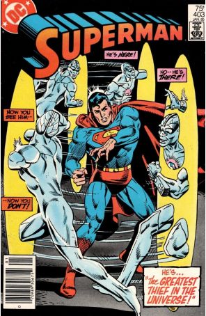 Superman (1st Series) 403 (Newsstand) published by DC with cover art by Eduardo Barreto