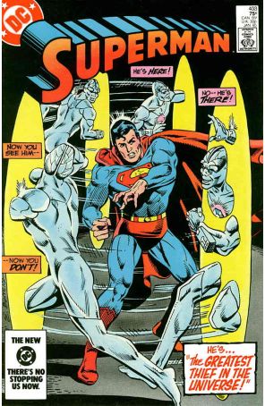 Superman (1st Series) 403 published by DC with cover art by Eduardo Barreto