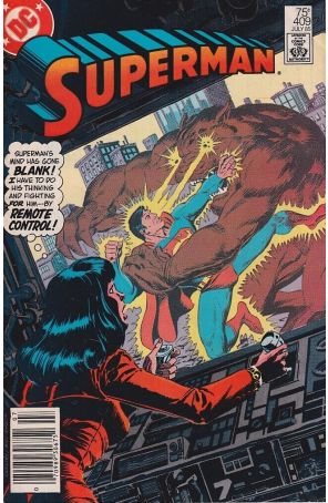Superman (1st Series) 409 (Newsstand) published by DC with cover art by Paris Cullins