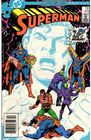 Superman (1st Series) 414 (Newsstand) published by DC with cover art by Eduardo Barreto
