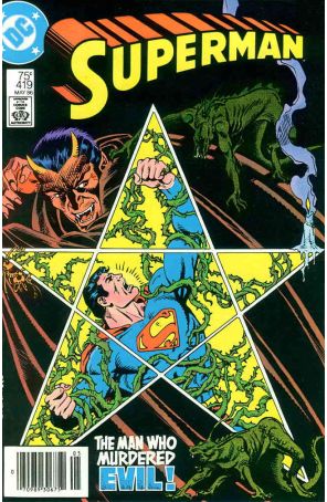 Superman (1st Series) 419 (Newsstand) published by DC with cover art by Eduardo Barreto