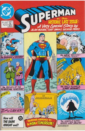 Superman (1st Series) 423A published by DC with cover art by Curt Swan