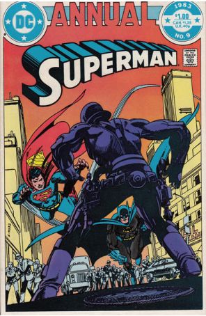 Superman (1st Series) Annual 9 published by DC with cover art by Gil Kane