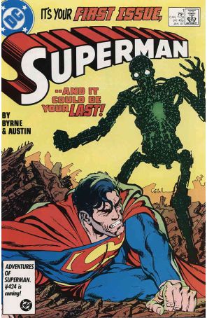 Superman (2nd Series) 1 published by DC with cover art by John Byrne