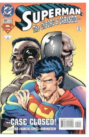 Superman (2nd Series) 104 published by DC with cover art by Dan Jurgens
