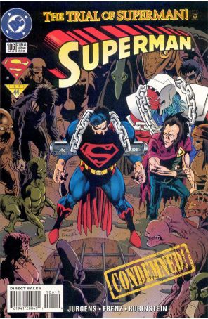 Superman (2nd Series) 106 published by DC with cover art by Dan Jurgens