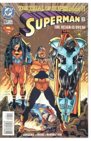 Superman (2nd Series) 107 published by DC with cover art by Dan Jurgens