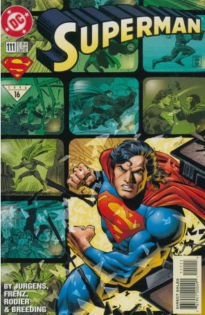 Superman (2nd Series) 111 published by DC with cover art by Ron Frenz