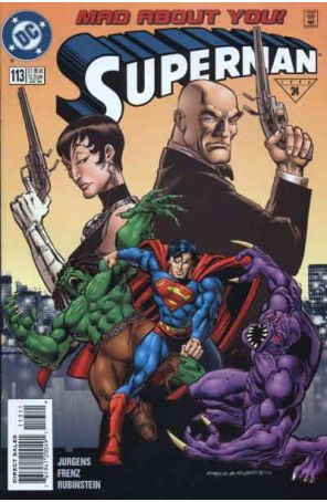 Superman (2nd Series) 113 published by DC with cover art by Ron Frenz