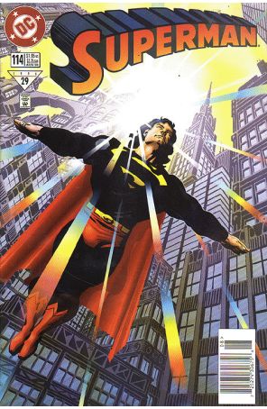 Superman (2nd Series) 114 (Newsstand) published by DC with cover art by Kieron Dwyer