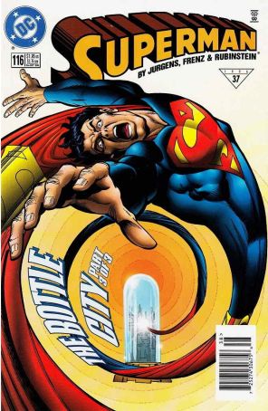 Superman (2nd Series) 116 (Newsstand) published by DC with cover art by Ron Frenz