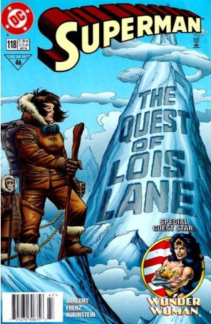 Superman (2nd Series) 118 (Newsstand) published by DC with cover art by Ron Frenz