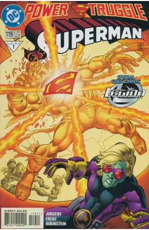 Superman (2nd Series) 119 published by DC with cover art by Ron Frenz