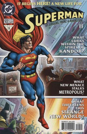 Superman (2nd Series) 122 published by DC with cover art by Ron Frenz