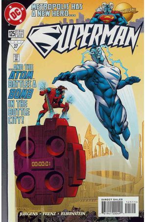 Superman (2nd Series) 125 published by DC with cover art by Ron Frenz