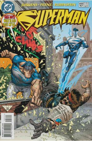 Superman (2nd Series) 127 published by DC with cover art by Ron Frenz
